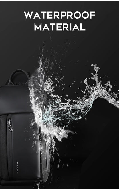 BANGE Brand Design Oxford Trendy Waterproof Men’s Chest Bag – Large Capacity, Multi-Pockets Slim Bag for Male