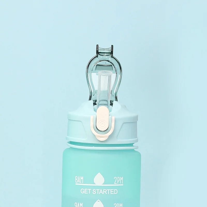 900ML Water Bottle With Straw Sport Water Bottle for Children BPA-Free Leakproof Drinking Bottles Outdoor Travel