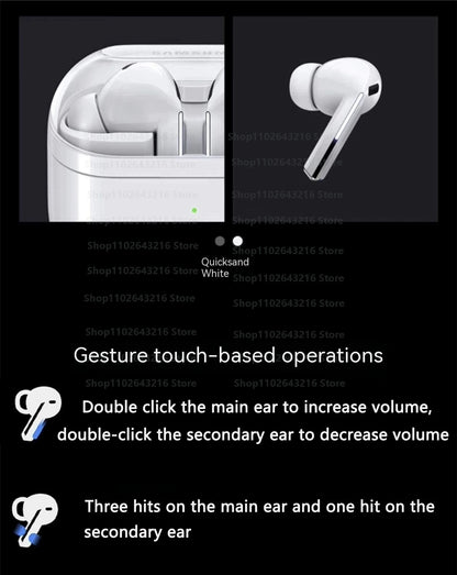 2024 New Buds 3 Pro True Wireless Bluetooth Earphone Headphone HiFi Sound Low Latency Noise Reduction Earbuds for IPhone Android