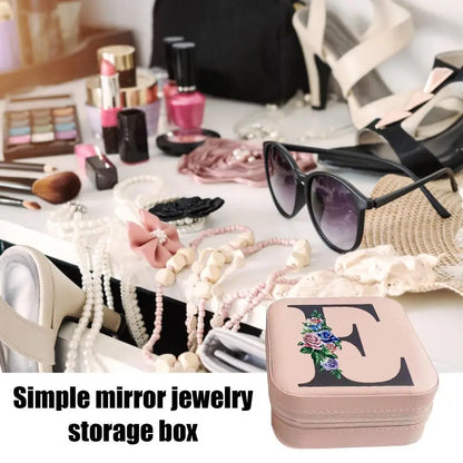Stylish Travel Jewelry Case – Portable Organizer for Rings, Earrings & Necklaces