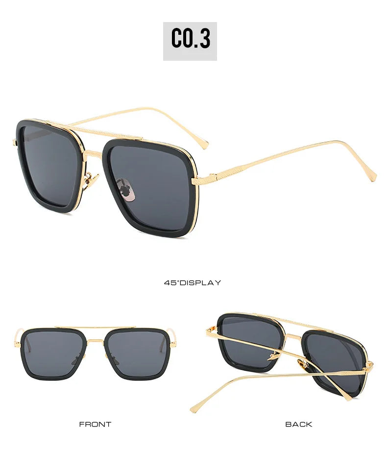 Tony Stark Glasses Men Women Sunglasses Iron man Eyewear Steampunk Sun Glasses Male Goggles