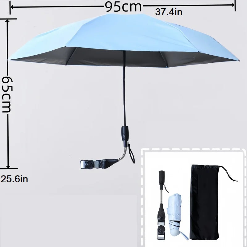 Universal Baby Stroller Umbrella Adjustable Pram Shade Umbrella Uv Sunshade For Stroller Accessories Foldable Parasol for Travel