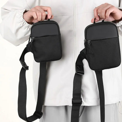 Men's Small Canvas Chest Bag – Stylish Crossbody Sling Bag for Travel & Sports
