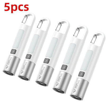 Xiaomi Outdoor Strong Light Flashlight – High Brightness Multifunctional Rechargeable Flashlight with Side Light for Camping & Emergency